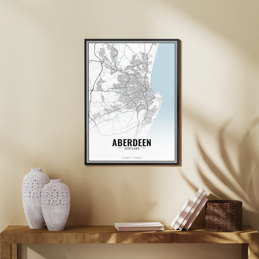 Aberdeen map print preview 2 of 4