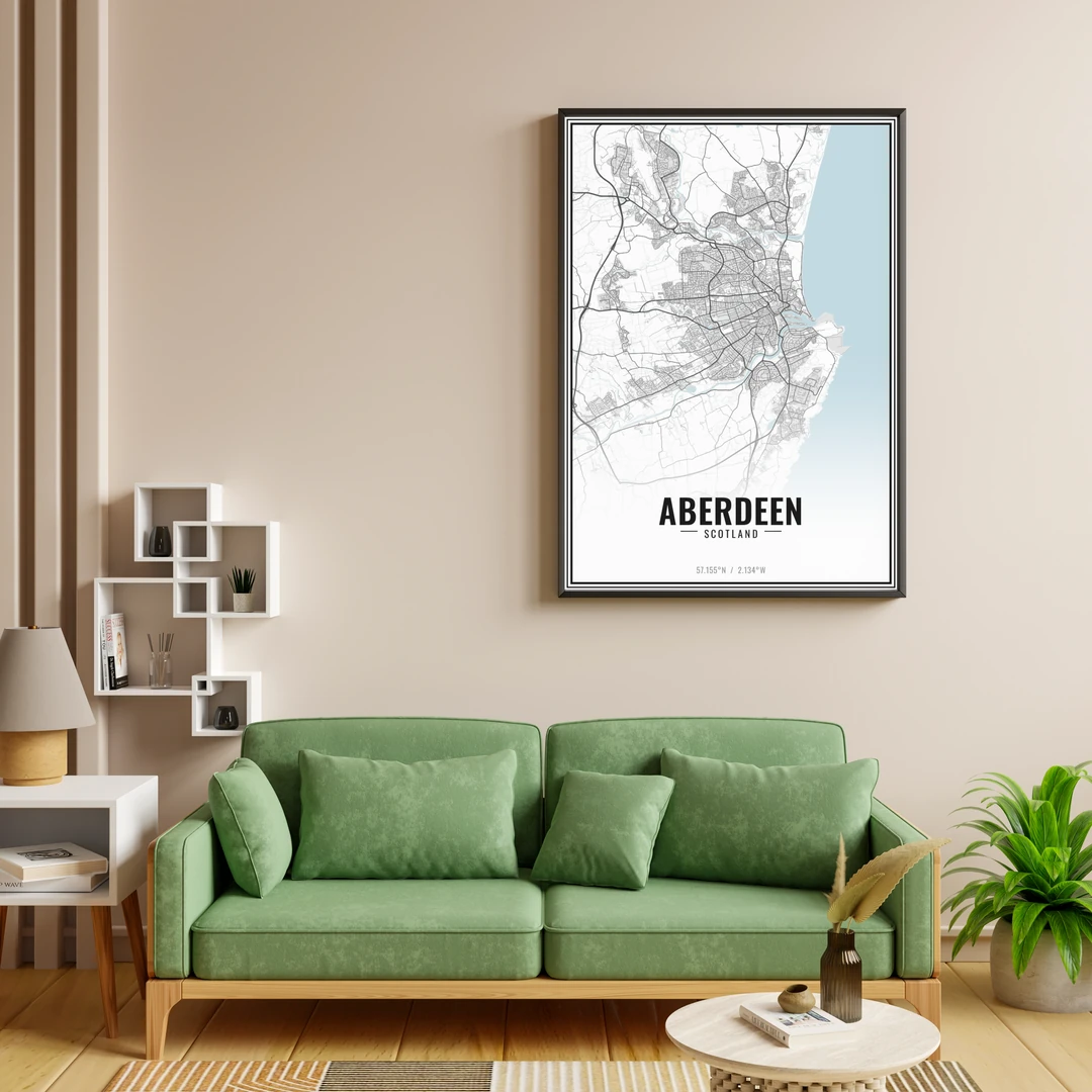 Aberdeen map print preview 3 of 4