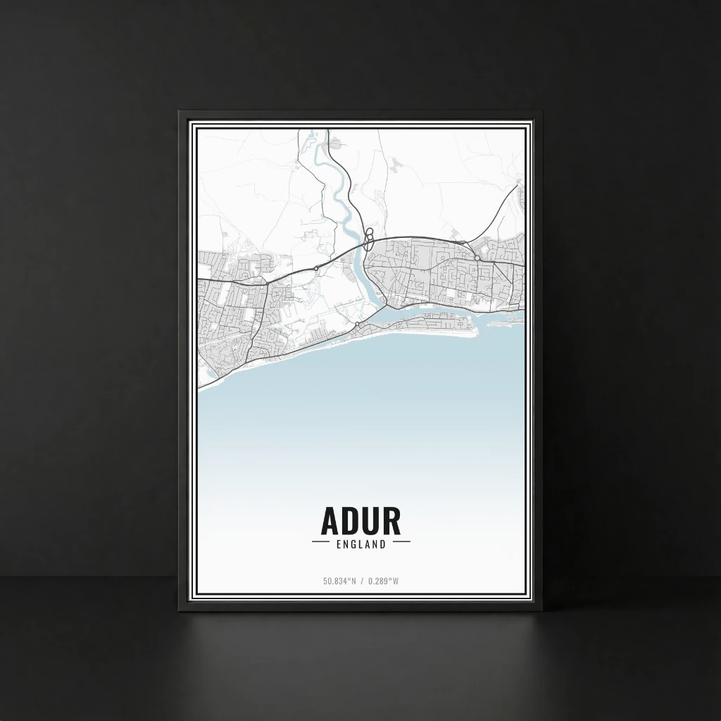 Adur map print preview 2 of 4